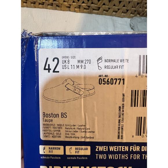 Birkenstock Boston - EU 42 / US 9-9.5 / Brand New! - Picture 5 of 5